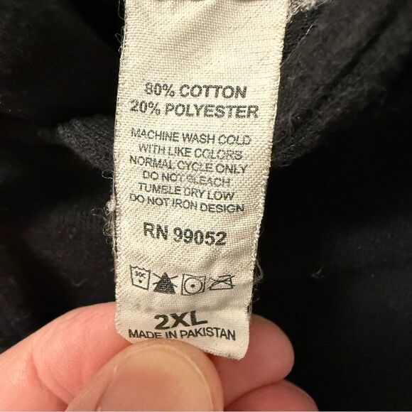 ASK GOD Black Hoodie Sweatshirt - Picture 3 of 3